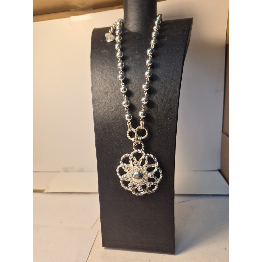 Silver Medallion Necklace